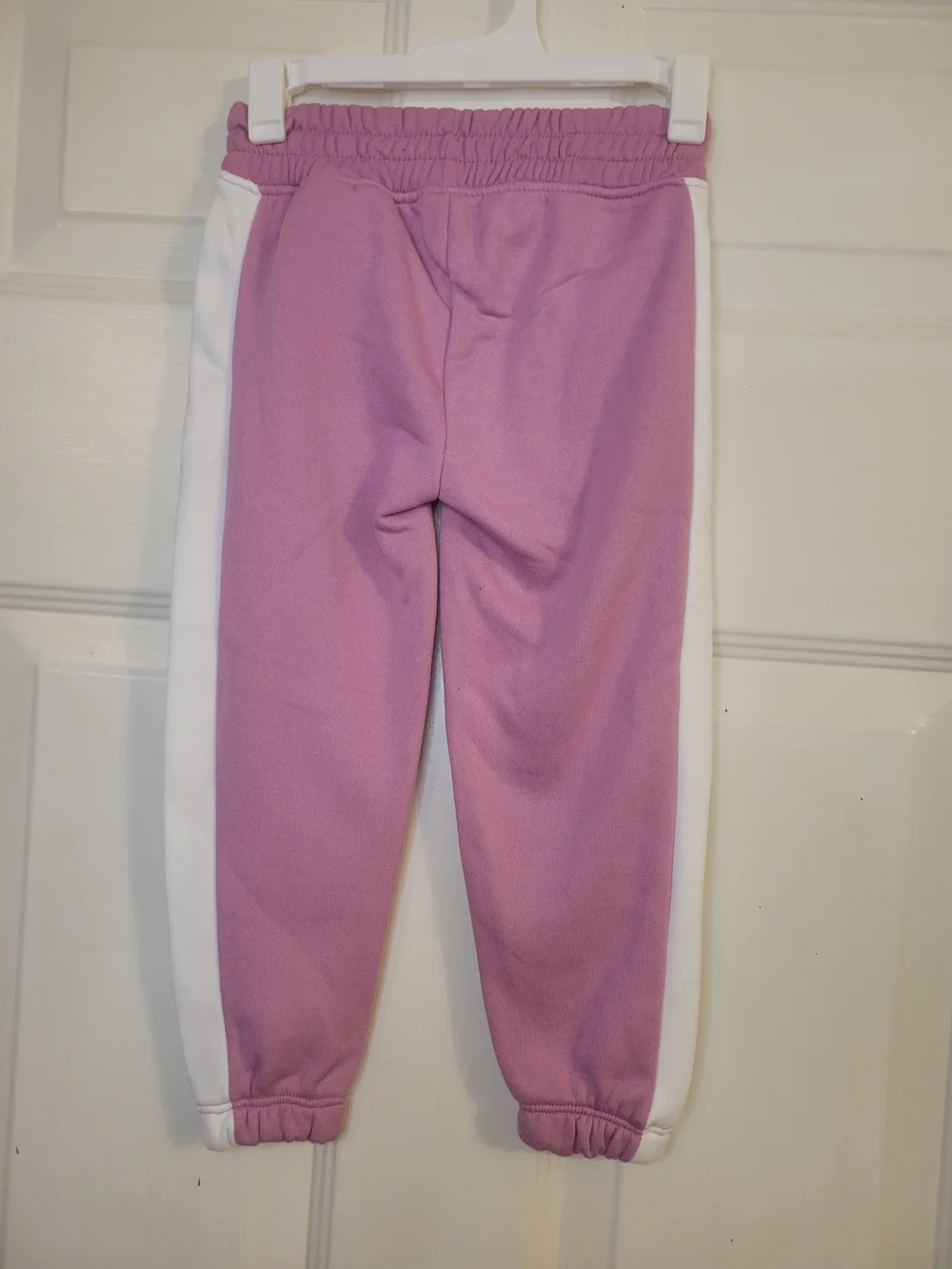 Reebok Kids' Pink Jogger Pants with White Side Panels